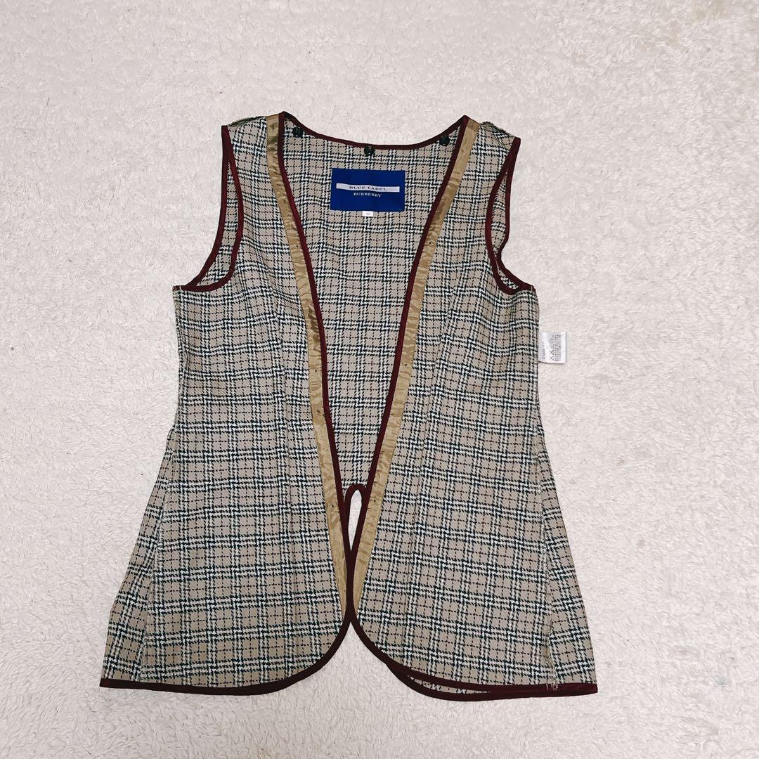 バーバリーブルーレーベル　　トレンチコート　ノバチェック　ライナー付き