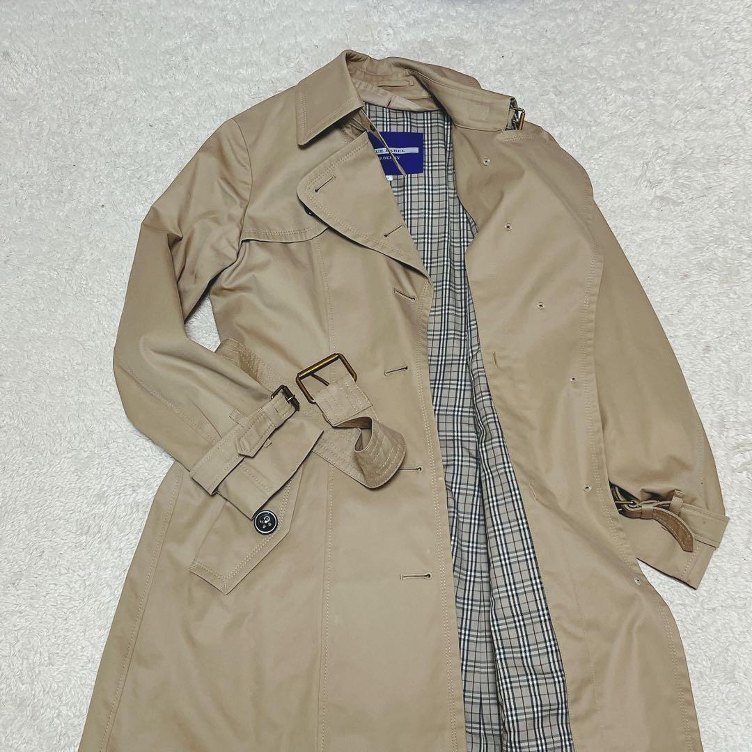バーバリーブルーレーベル　　トレンチコート　ノバチェック　ライナー付き