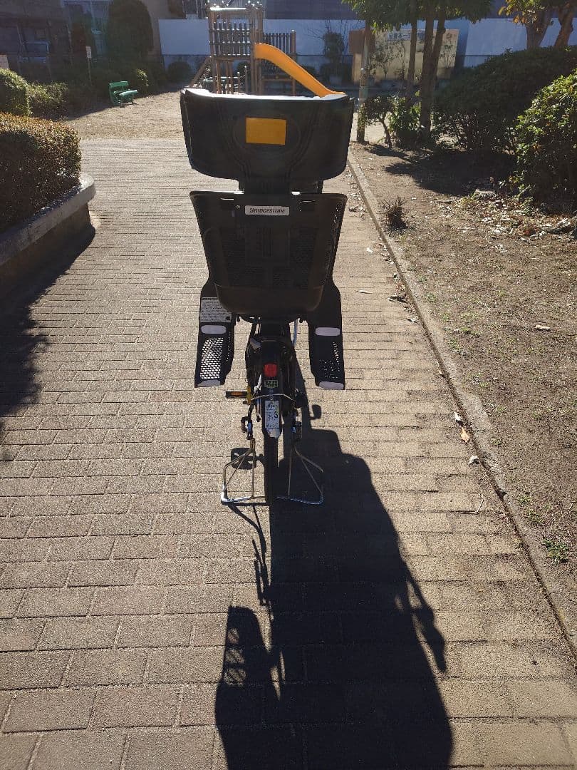 ブリヂストン　アンジェリーノ　 チャイルドシート付き 自転車