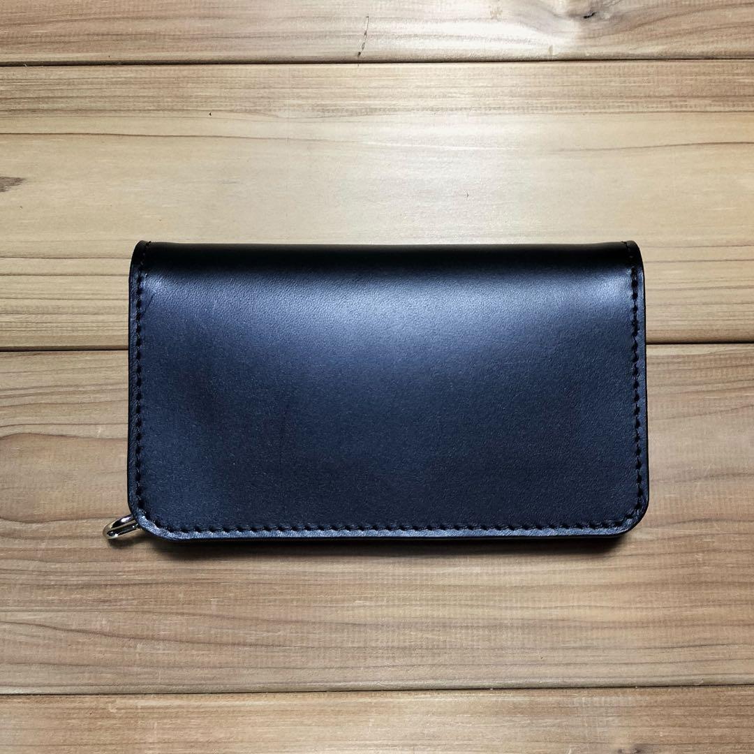 専用品　真鍮変更　栃木レザー　L字型ファスナー　ミドルトラッカーウォレット