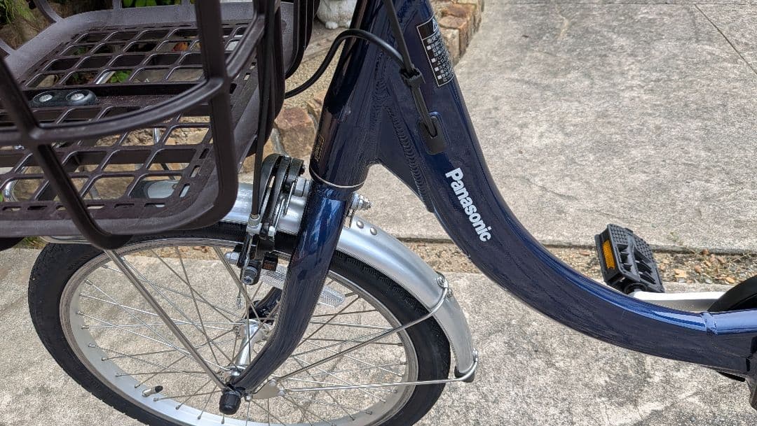 Panasonic製 三段変速付20インチ電動アシスト自転車ネイビー