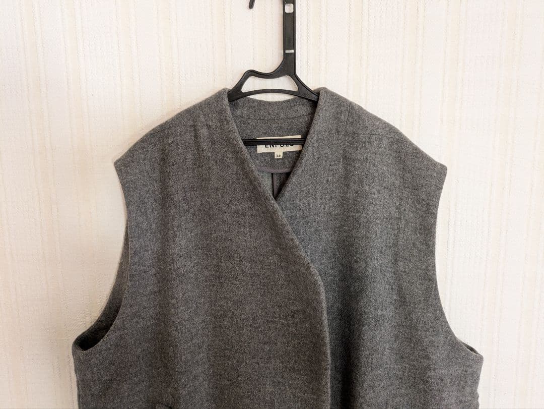 ENFOLD ウールブレンドジレ/ベスト