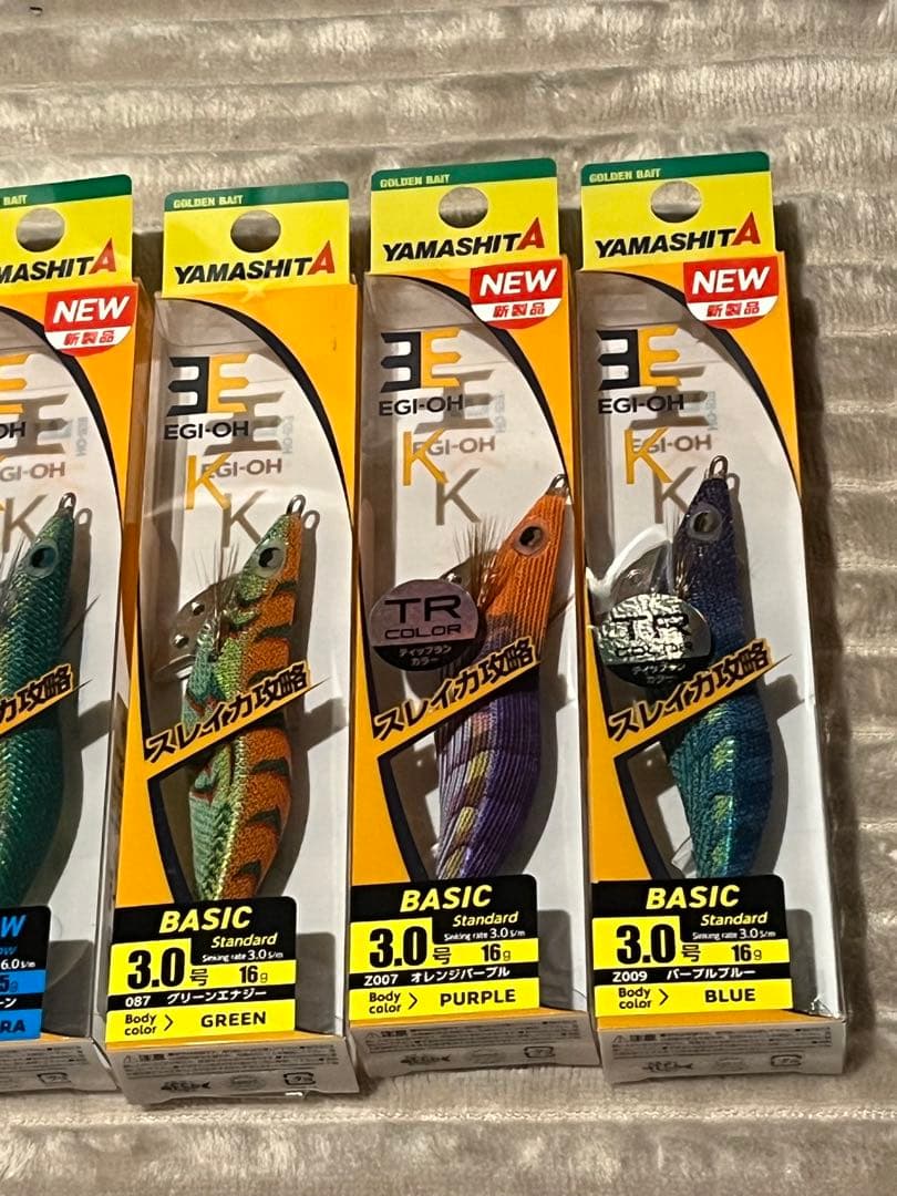 エギ王3号K、Live、search、ベーシック、シャロー、スーパーシャロー