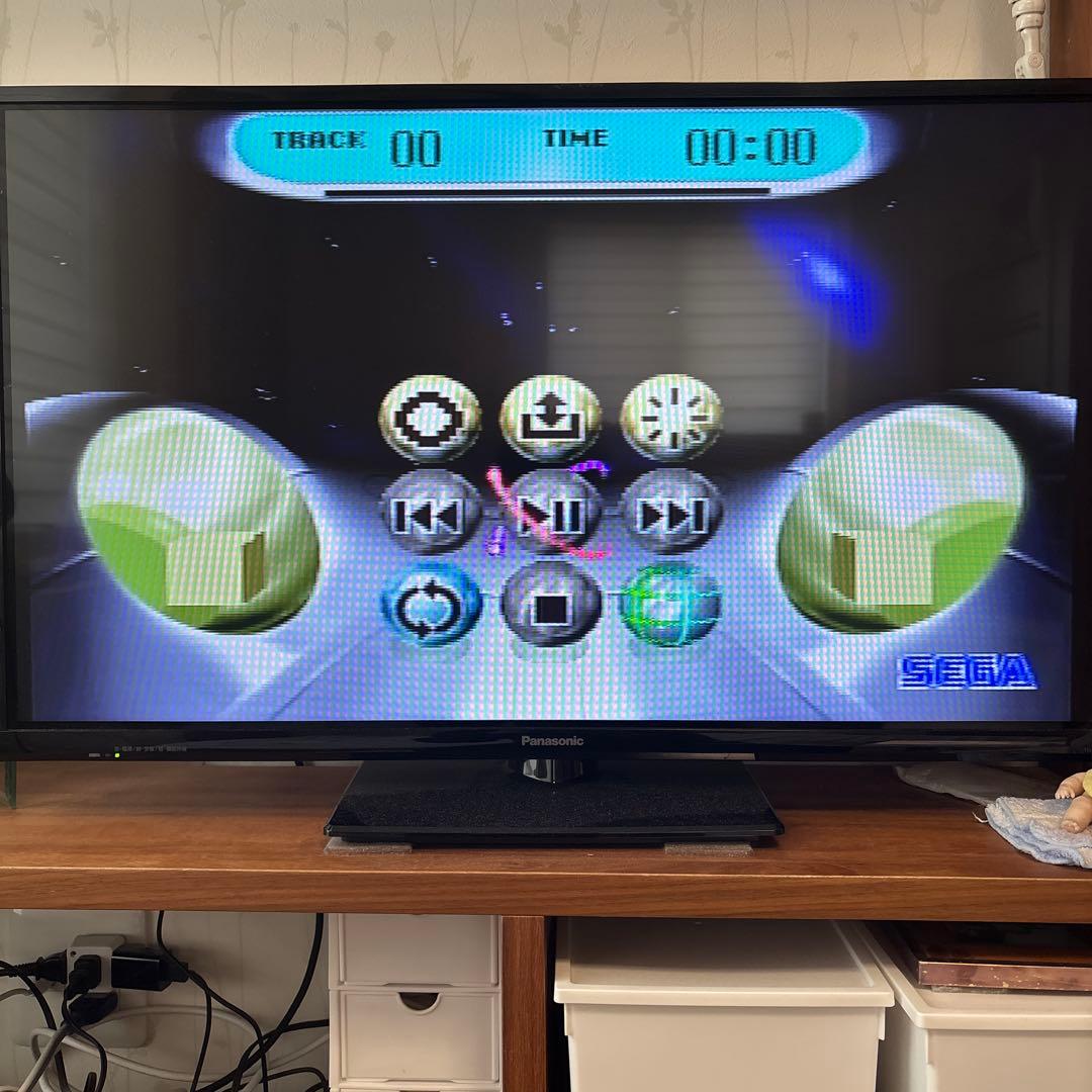 セガサターンスケルトン本体、コントローラー、ソフト、HDMI変換器、充電器付き