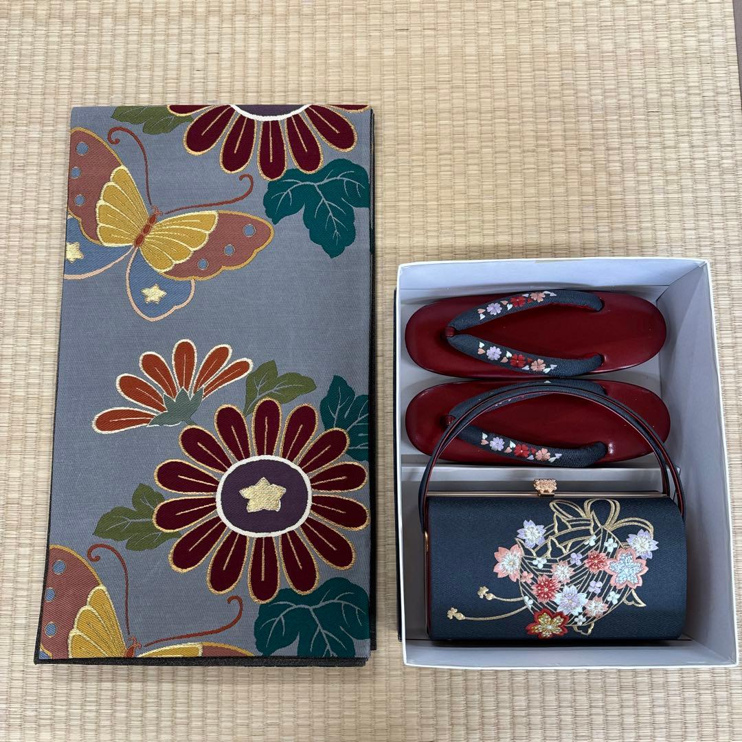 振袖セット　花紋刺繍無地振袖　高級作家物