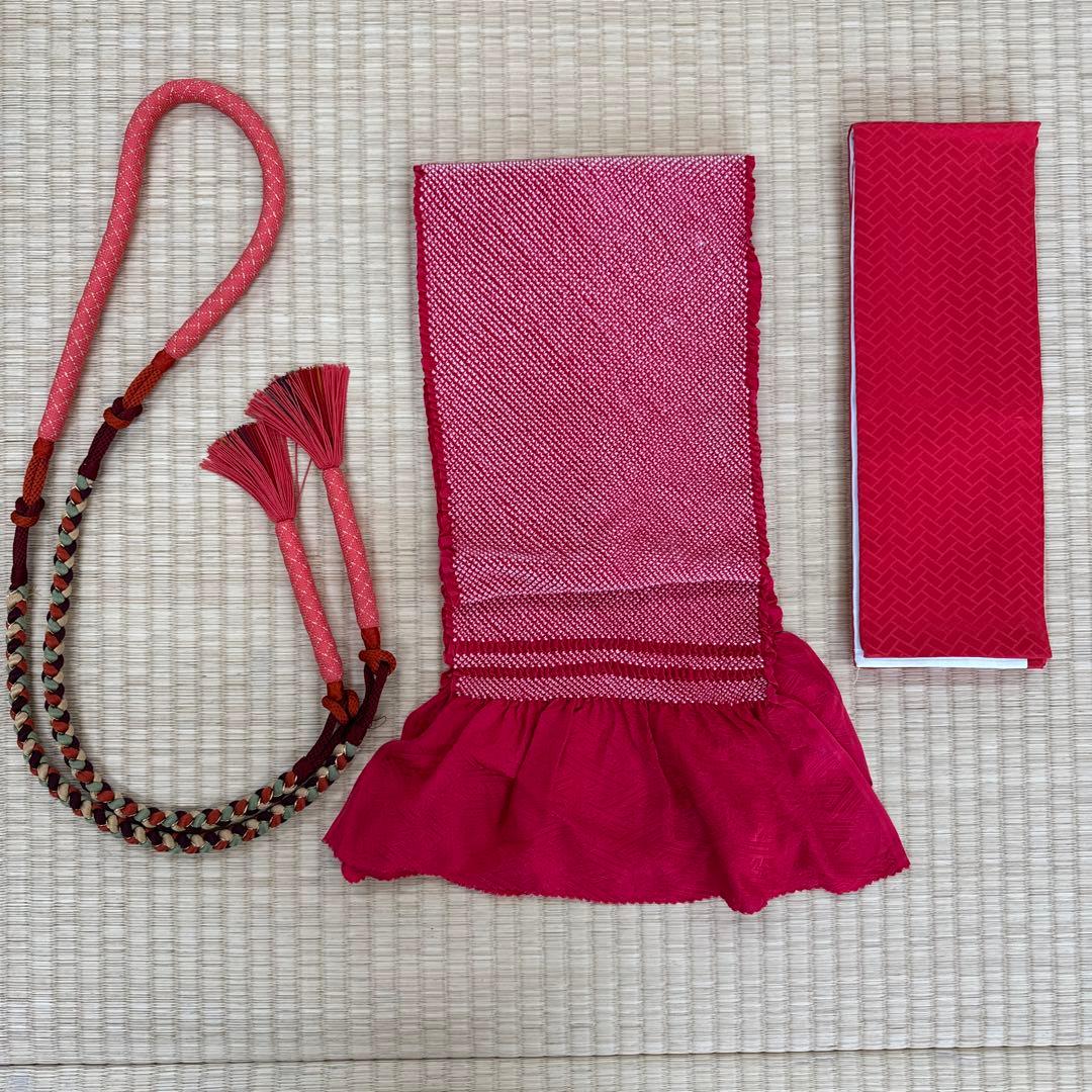 振袖セット　花紋刺繍無地振袖　高級作家物