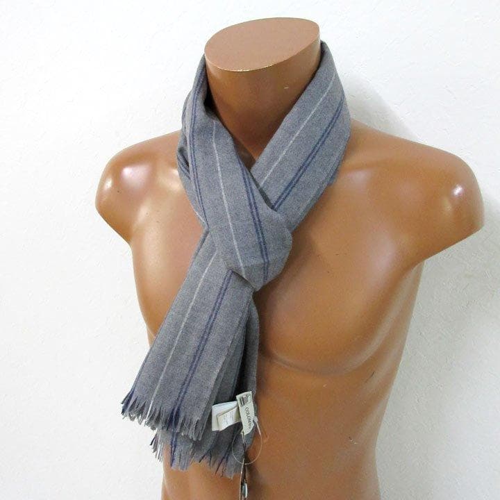 定価3,8万円の7割引バーニーズコロンボイタリア製新品タグ付カシミヤ混マフラー