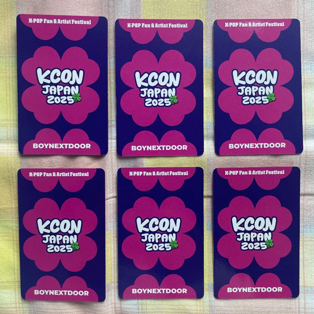 Boynextdoor KCON JAPAN トレカ 6枚