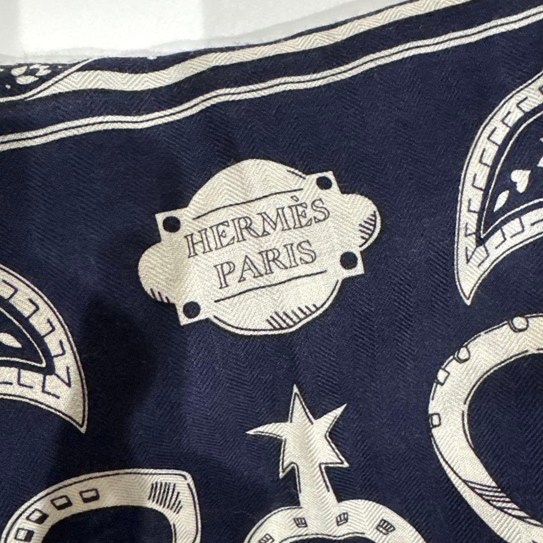 正規品　エルメス　カシミアシルク 140 ショール