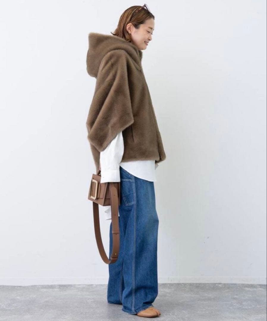 Deuxieme Classe ファーコートMY WHITE マイホワイト