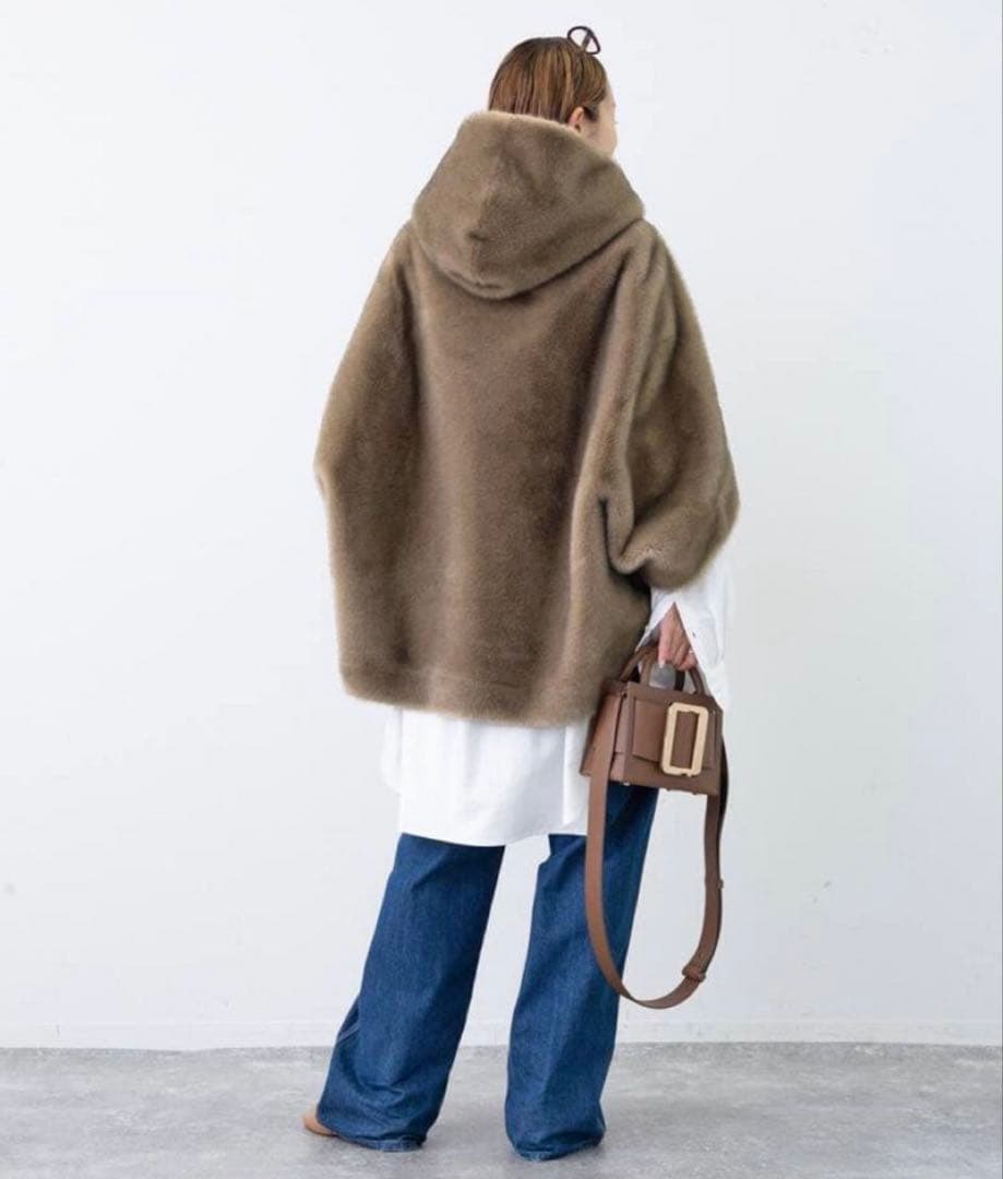 Deuxieme Classe ファーコートMY WHITE マイホワイト