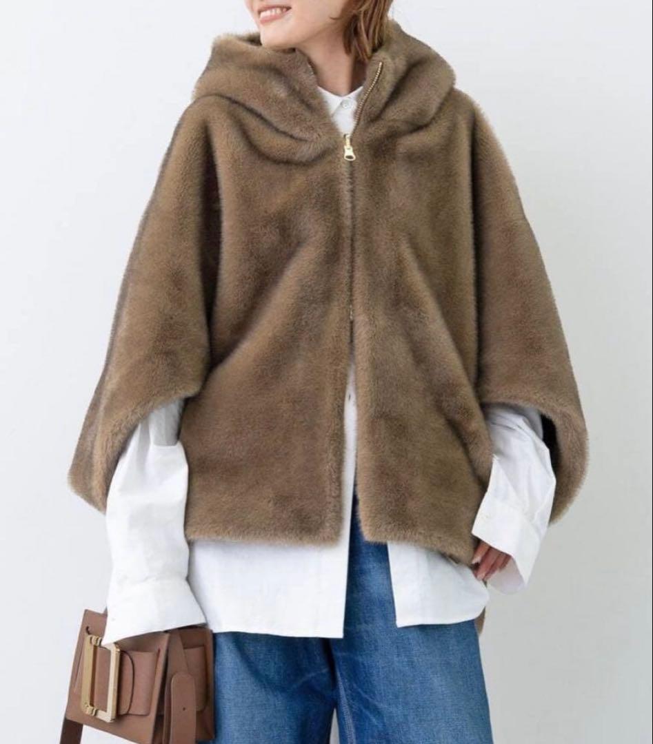 Deuxieme Classe ファーコートMY WHITE マイホワイト