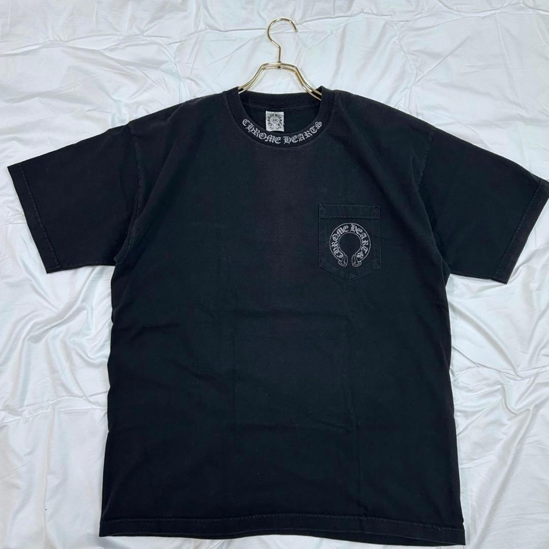 希少 クロムハーツ MALIBU バッククロス プリント Tシャツ ブラック