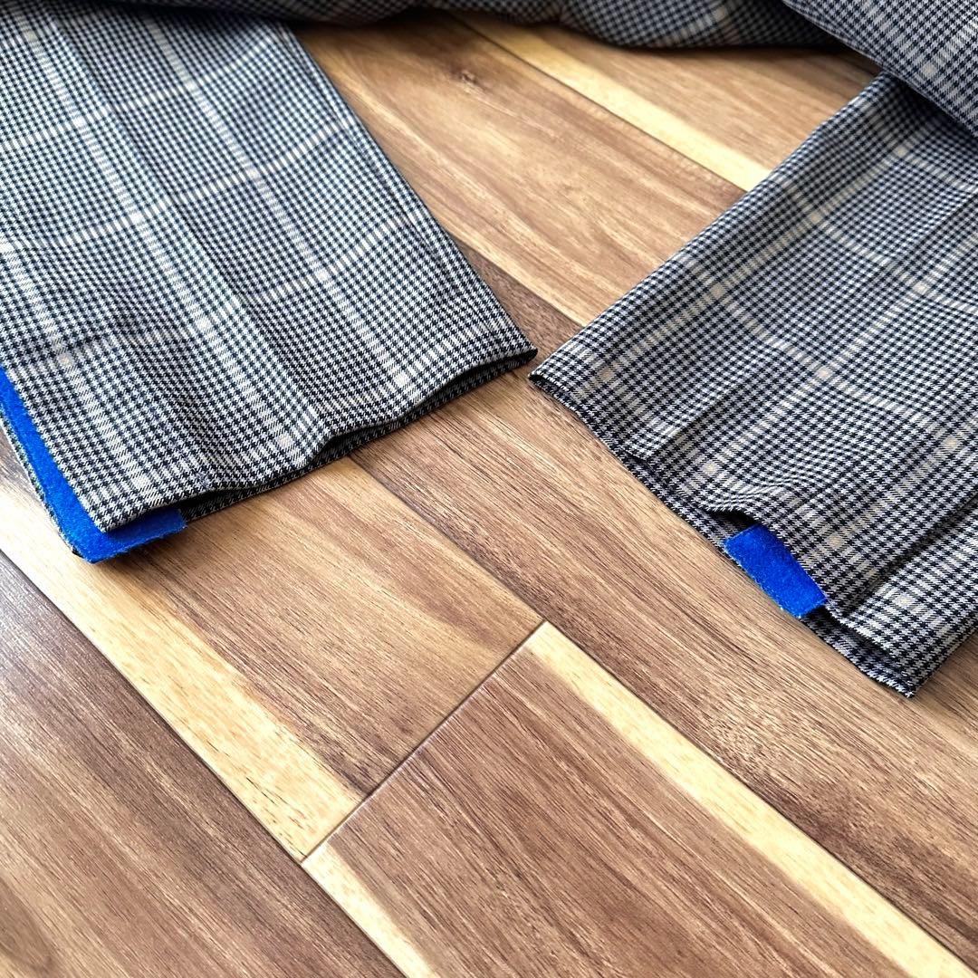 OAMC サイドスリット チェック スラックス サイズM 48 パンツ グレー