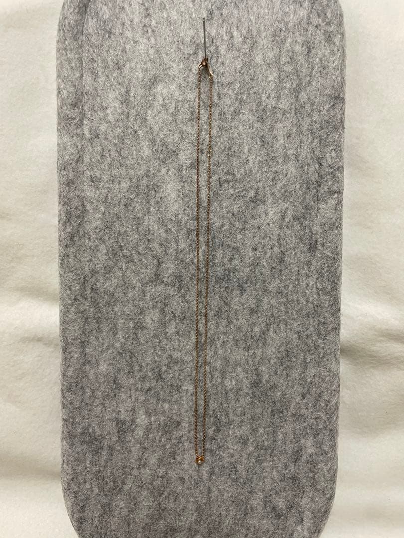 agate K10 小粒パールとバラのネックレス