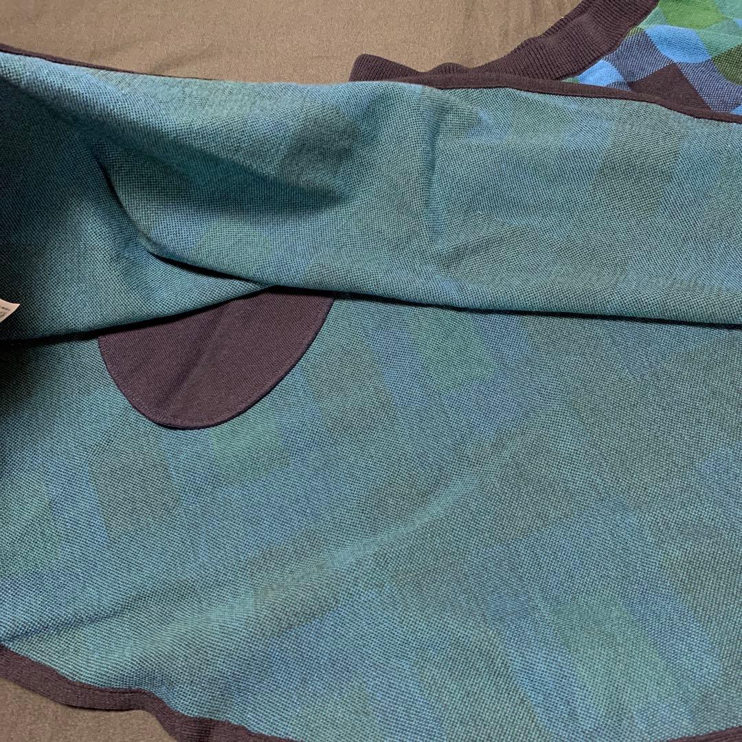 familiar ファミリア　ニット地　スカート　定番チェック　150