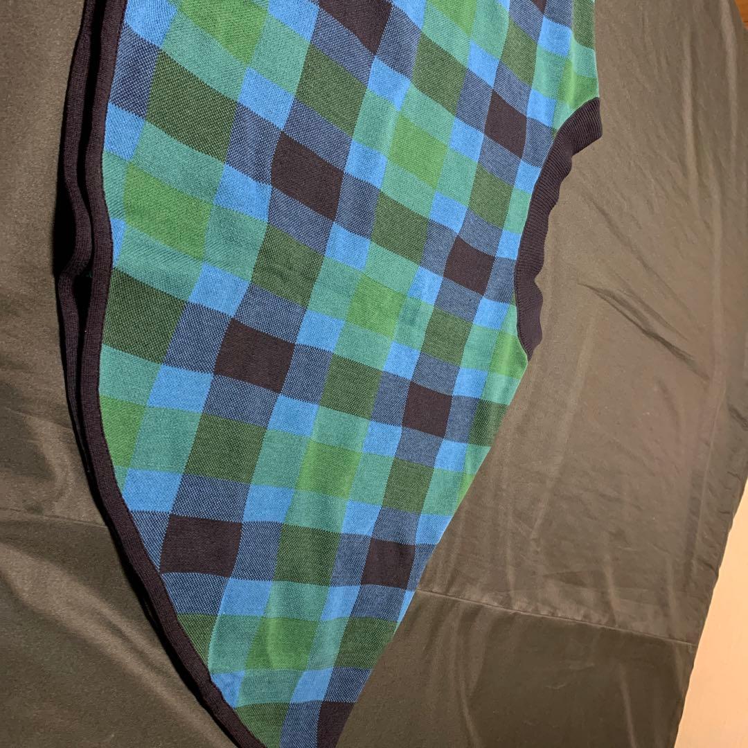 familiar ファミリア　ニット地　スカート　定番チェック　150