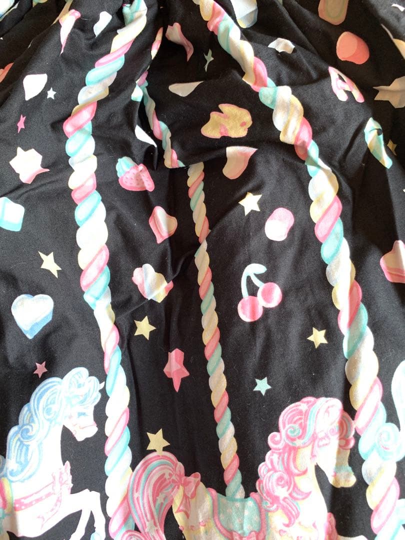 シュガーリーカーニバル フレアスカート 黒 アンジェリックプリティ プラスサイズ