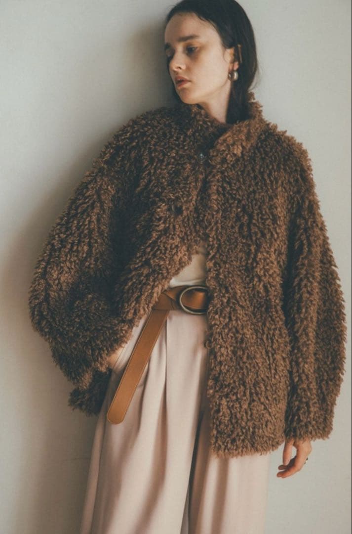 CLANE リバーシブル ファーブルゾン