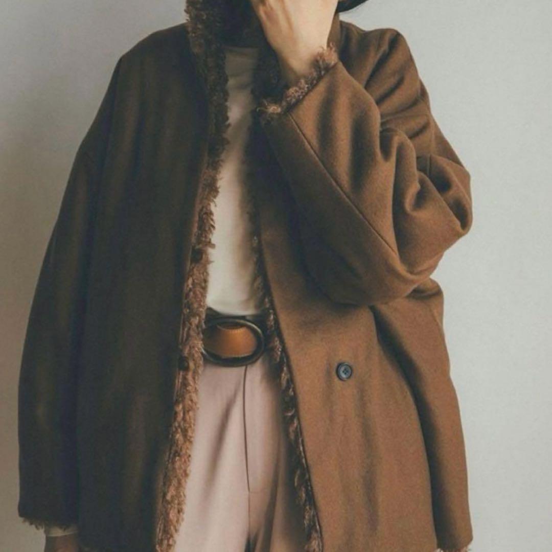 CLANE リバーシブル ファーブルゾン