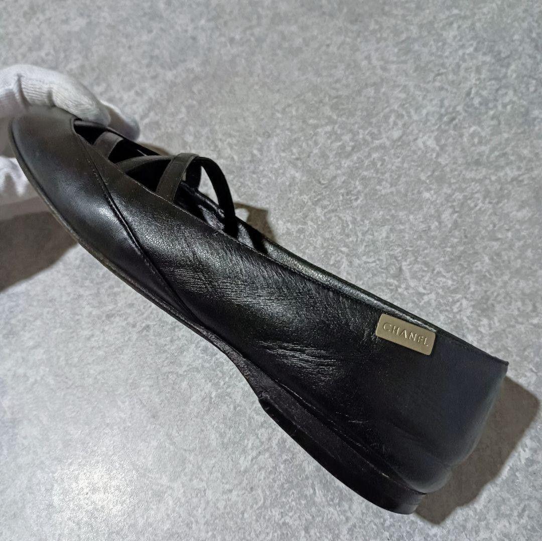 定価約20万! CHANEL シャネル バレエシューズ パンプス カーフスキン☘