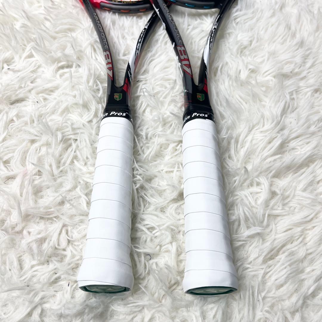 【美品】ヨネックス ナノフォース8v REV UL1 2本セット ソフトテニス