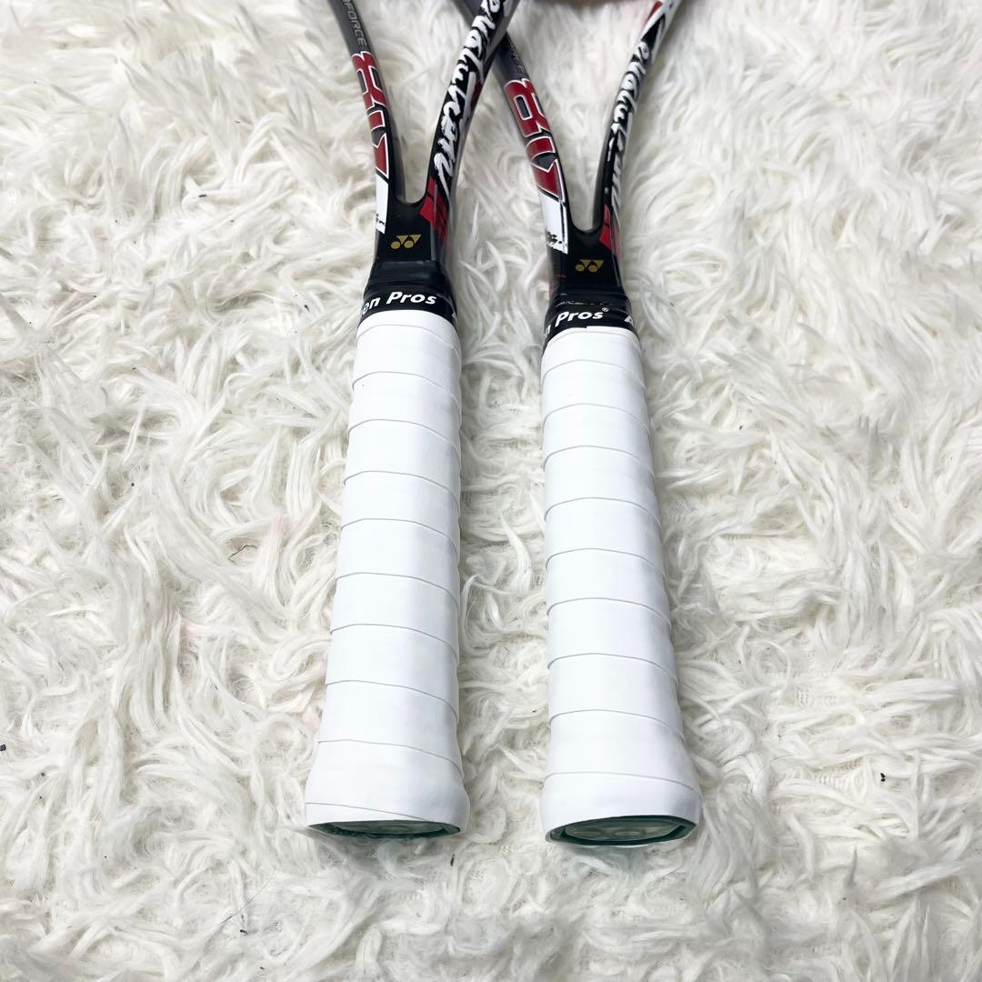 【美品】ヨネックス ナノフォース8v REV UL1 2本セット ソフトテニス