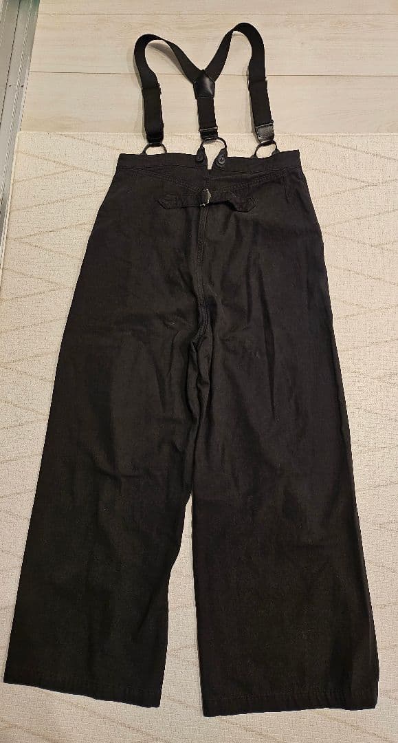 【試着のみ】spick and span サスペンダー付ワークパンツ36