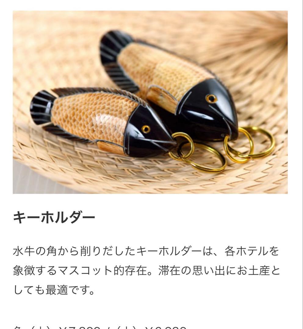 ブセナテラス 水牛の角 魚 ルームキー キーホルダー　2つセット　アニバーサリー