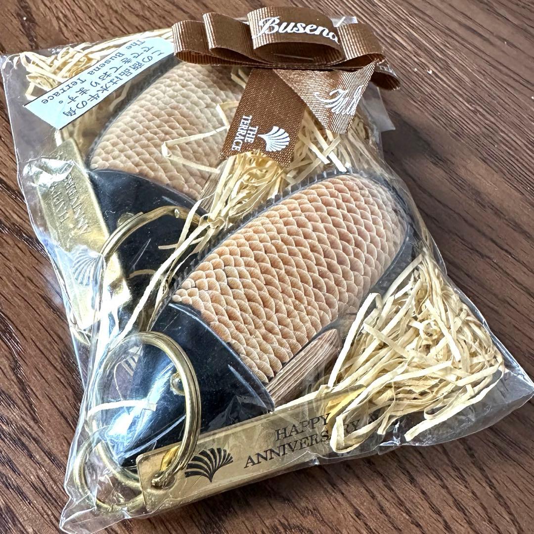 ブセナテラス 水牛の角 魚 ルームキー キーホルダー　2つセット　アニバーサリー