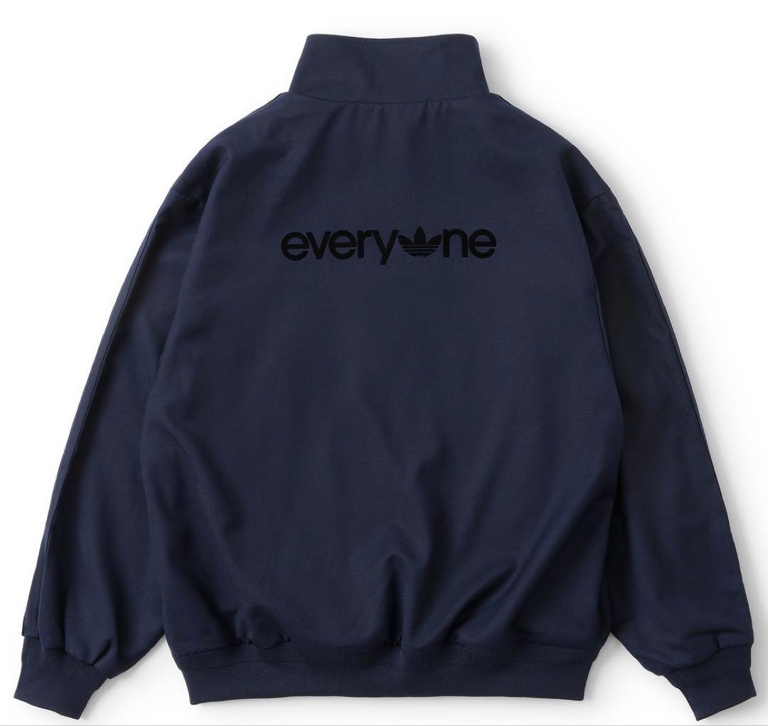 週末限定価格everyone×addidas TRACK TOP ネイビーS