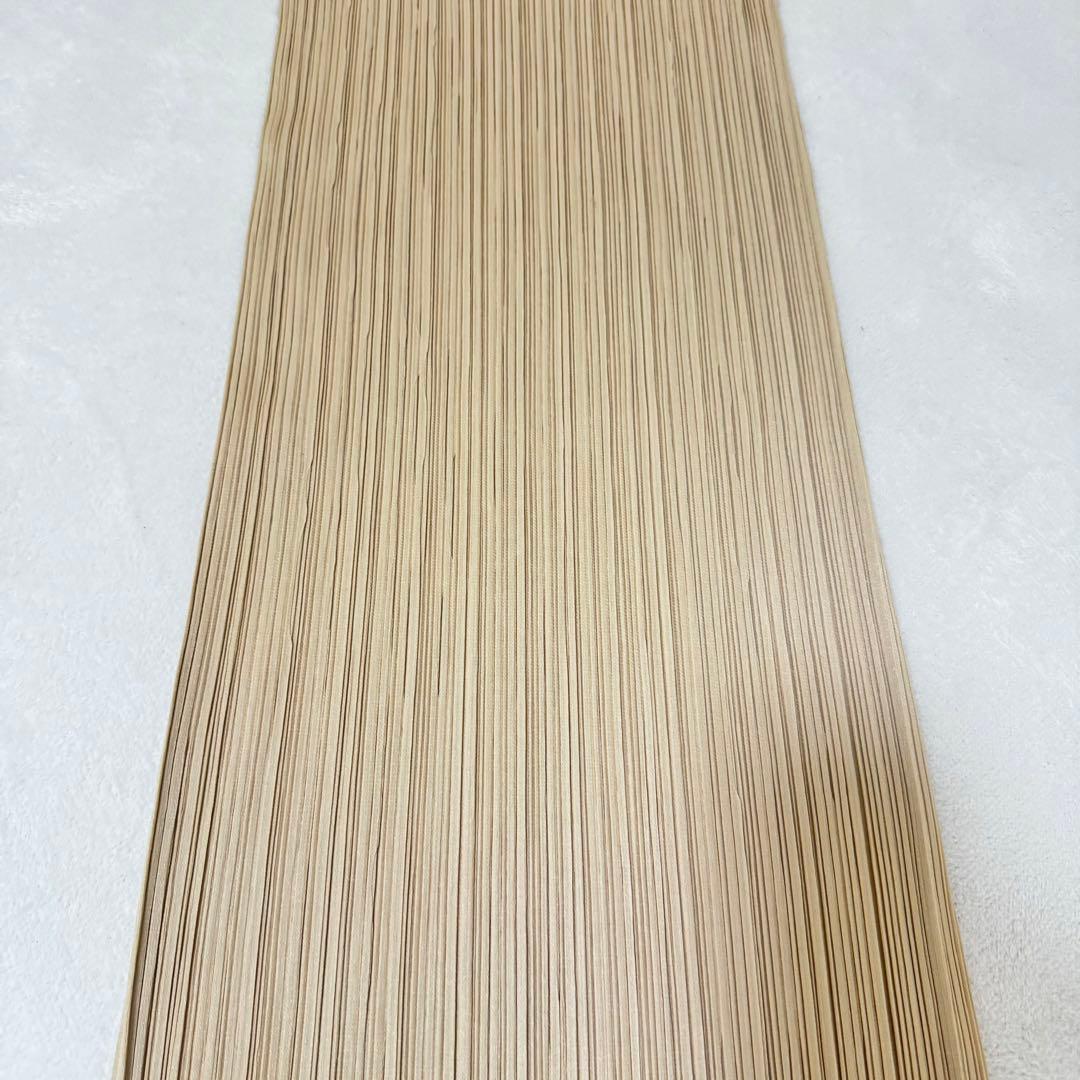 美品✨PLEATS PLEASE プリーツ　ロングワンピース　スリット　ベージュ