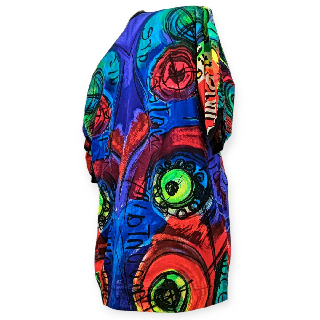 美品 VERSACE ヴェルサーチ 半袖 ポロシャツ 総柄 L 柄シャツ