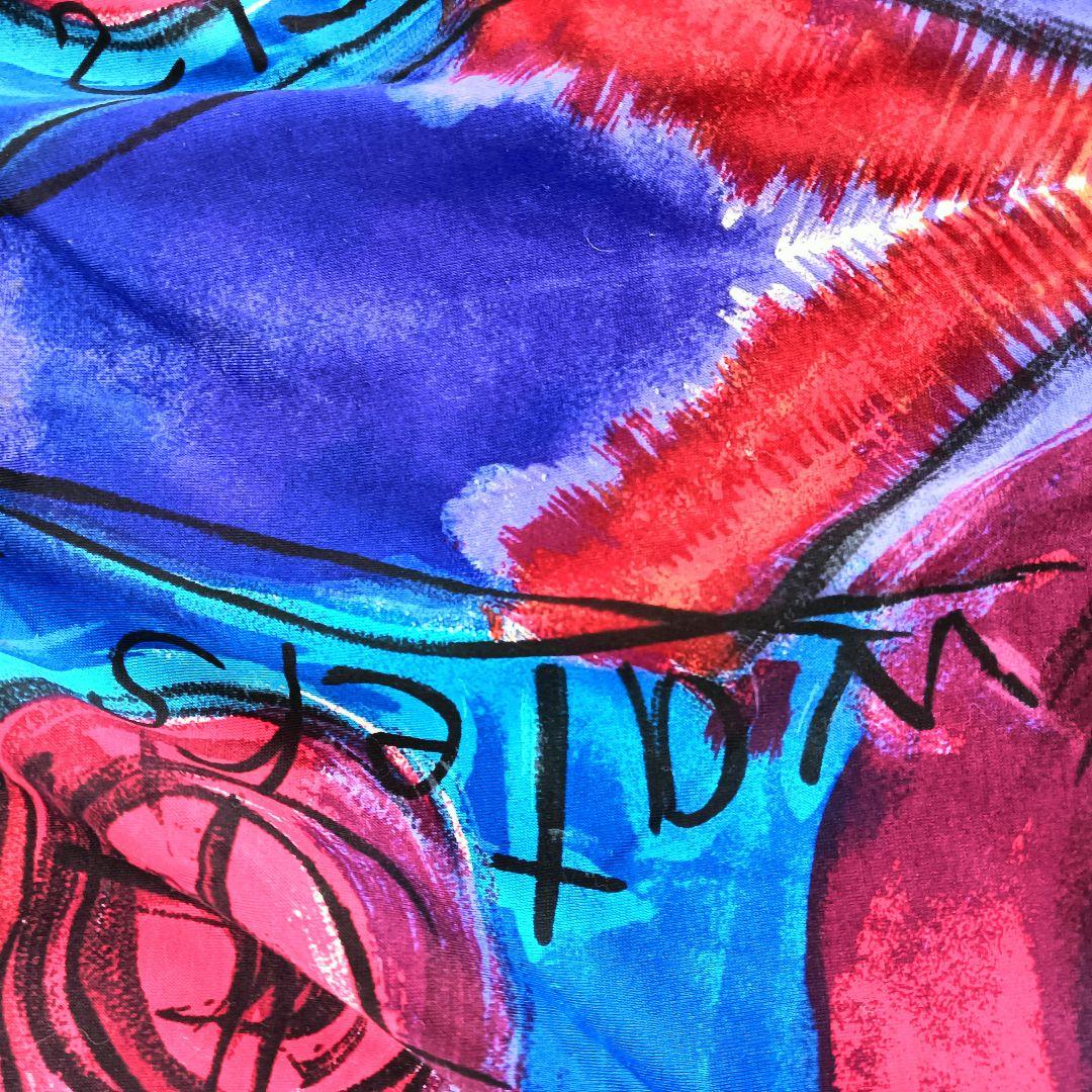 美品 VERSACE ヴェルサーチ 半袖 ポロシャツ 総柄 L 柄シャツ