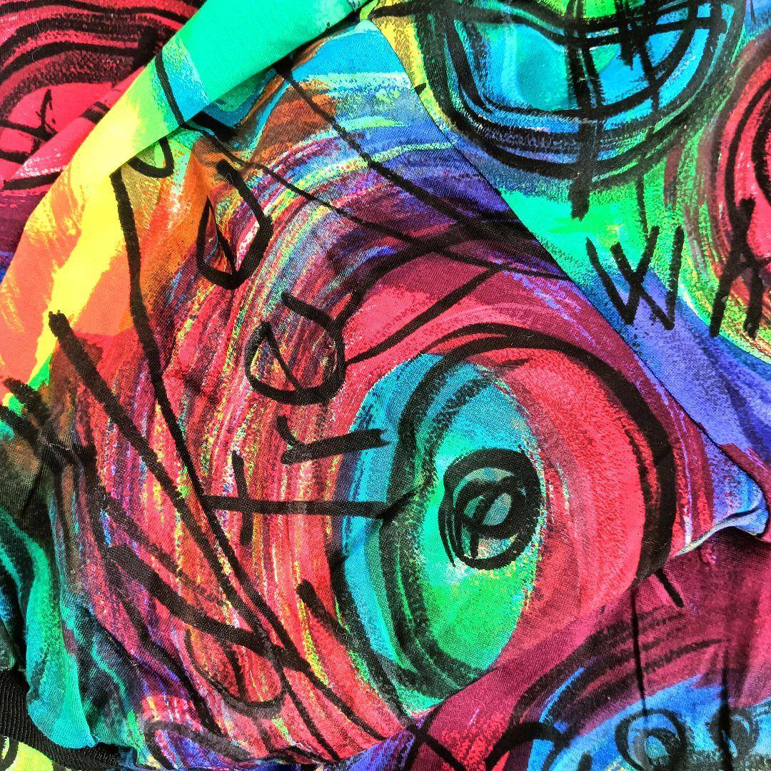 美品 VERSACE ヴェルサーチ 半袖 ポロシャツ 総柄 L 柄シャツ