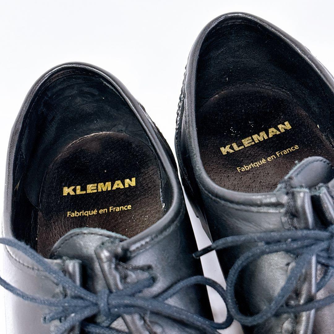 【美品】KLEMAN PADROR チロリアンシューズ 43 黒 レザー