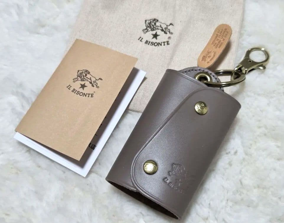 【新品未使用】イルビゾンテ IL BISONTE キーケース グレー