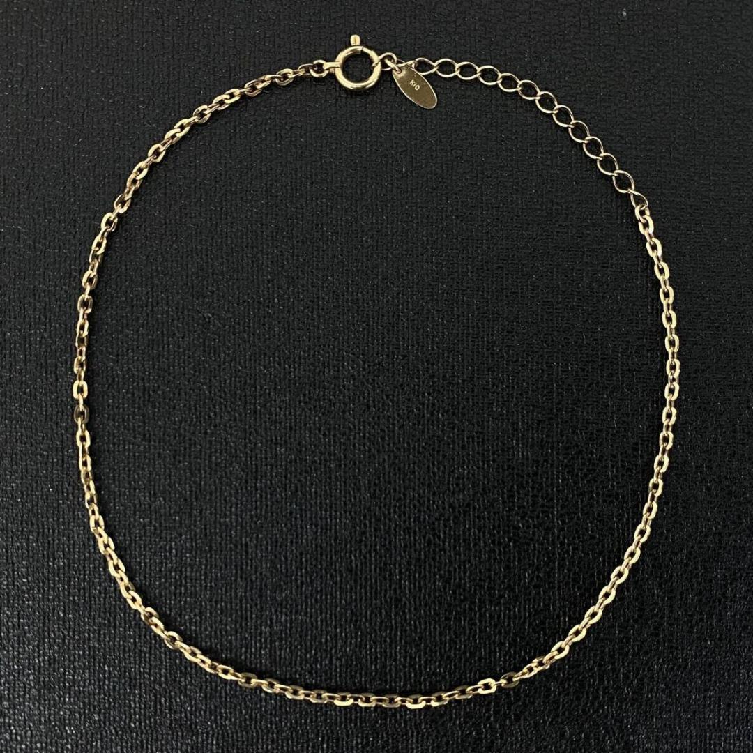 AVALANCHE K10 ゴールド チャーム チェーン アンクレット