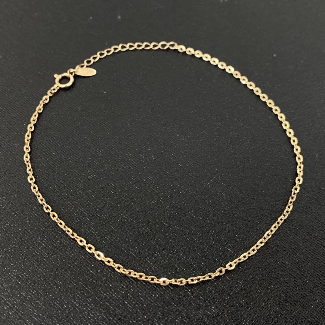 AVALANCHE K10 ゴールド チャーム チェーン アンクレット