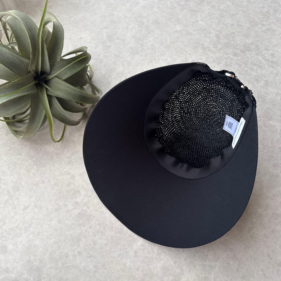 ヘレンカミンスキー Blaise キャップ つば広ラフィア×コットン