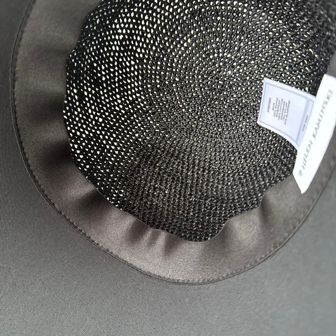 ヘレンカミンスキー Blaise キャップ つば広ラフィア×コットン