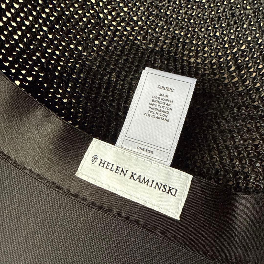 ヘレンカミンスキー Blaise キャップ つば広ラフィア×コットン