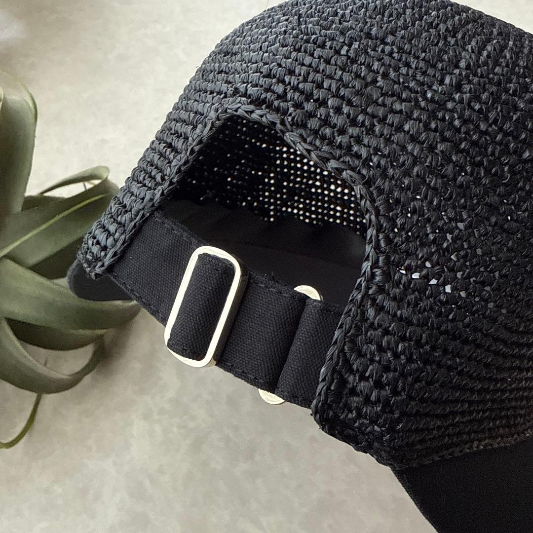 ヘレンカミンスキー Blaise キャップ つば広ラフィア×コットン