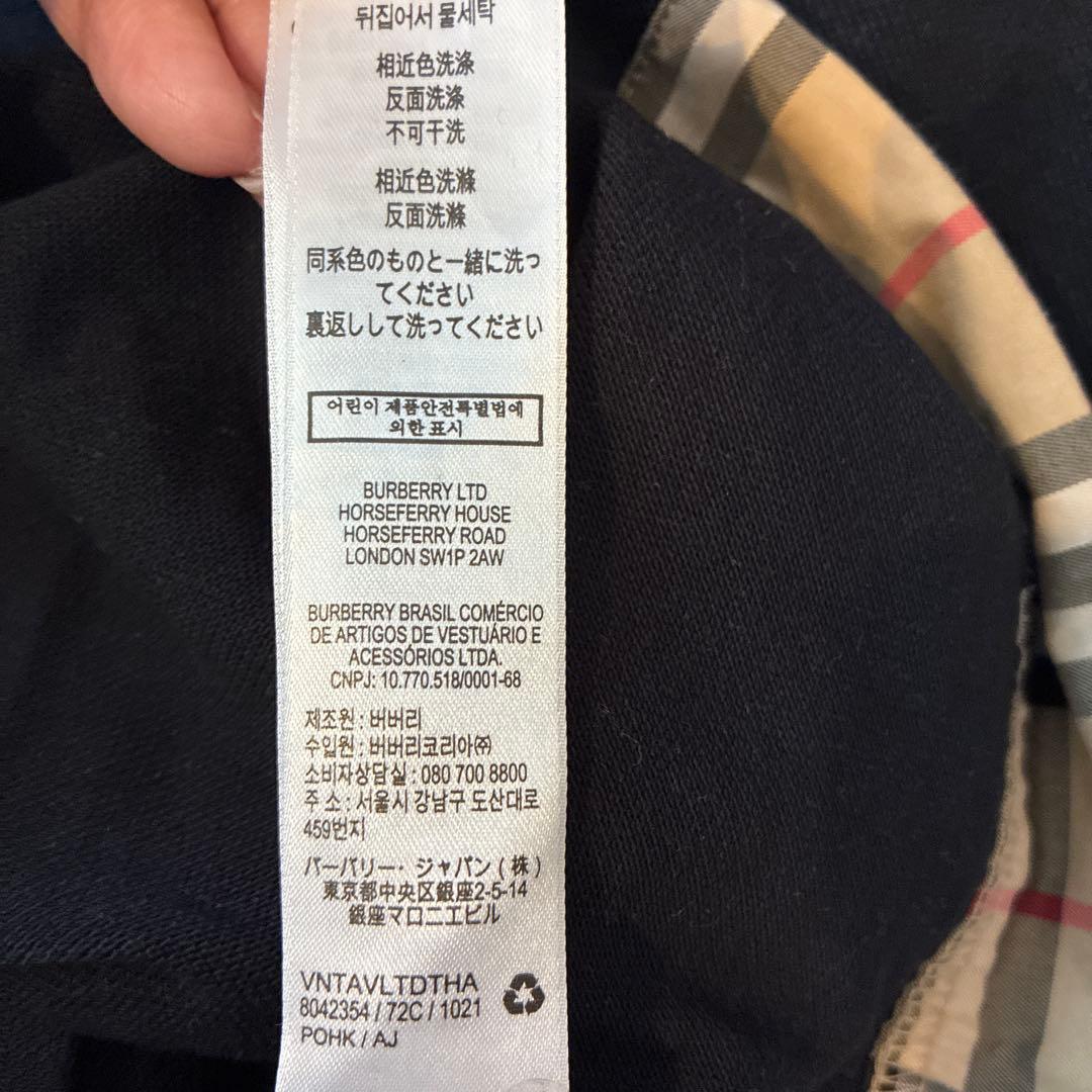 BURBERRY ポロドレス 6Y ブラック
