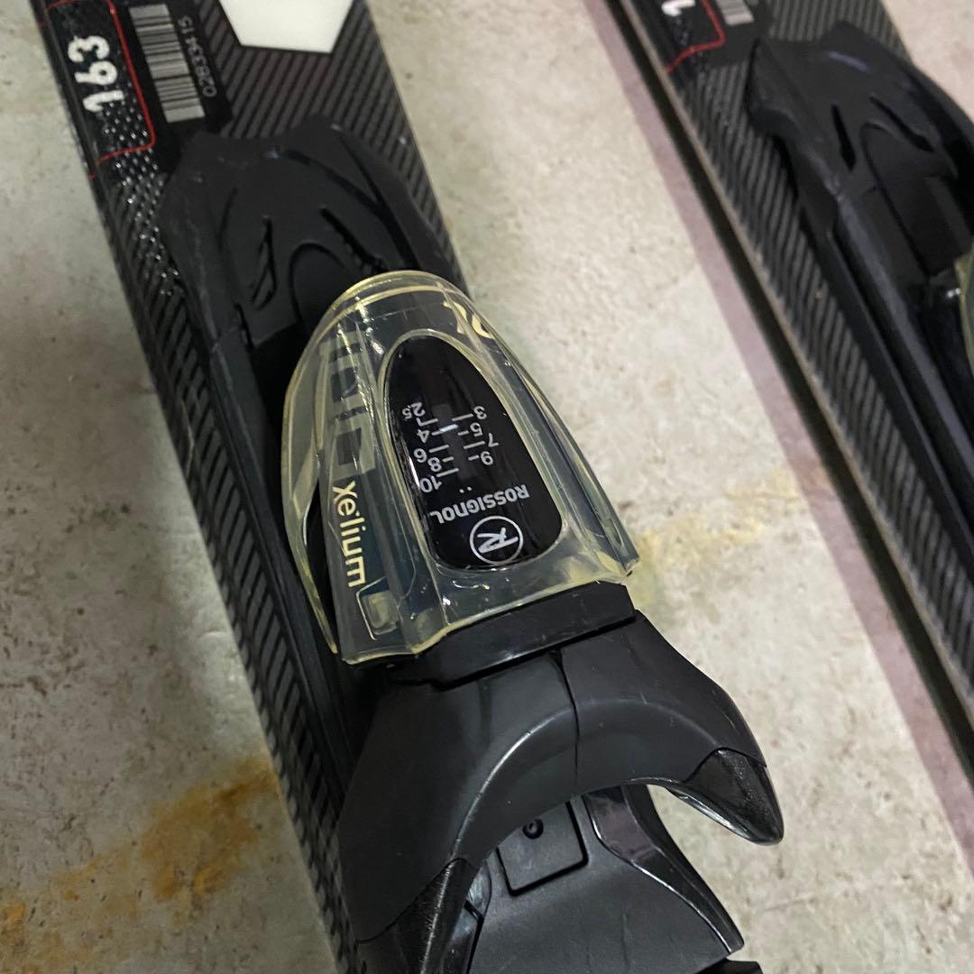 ロシニョール　パシュート100 163cm スキー板　ビンディング　ストック付