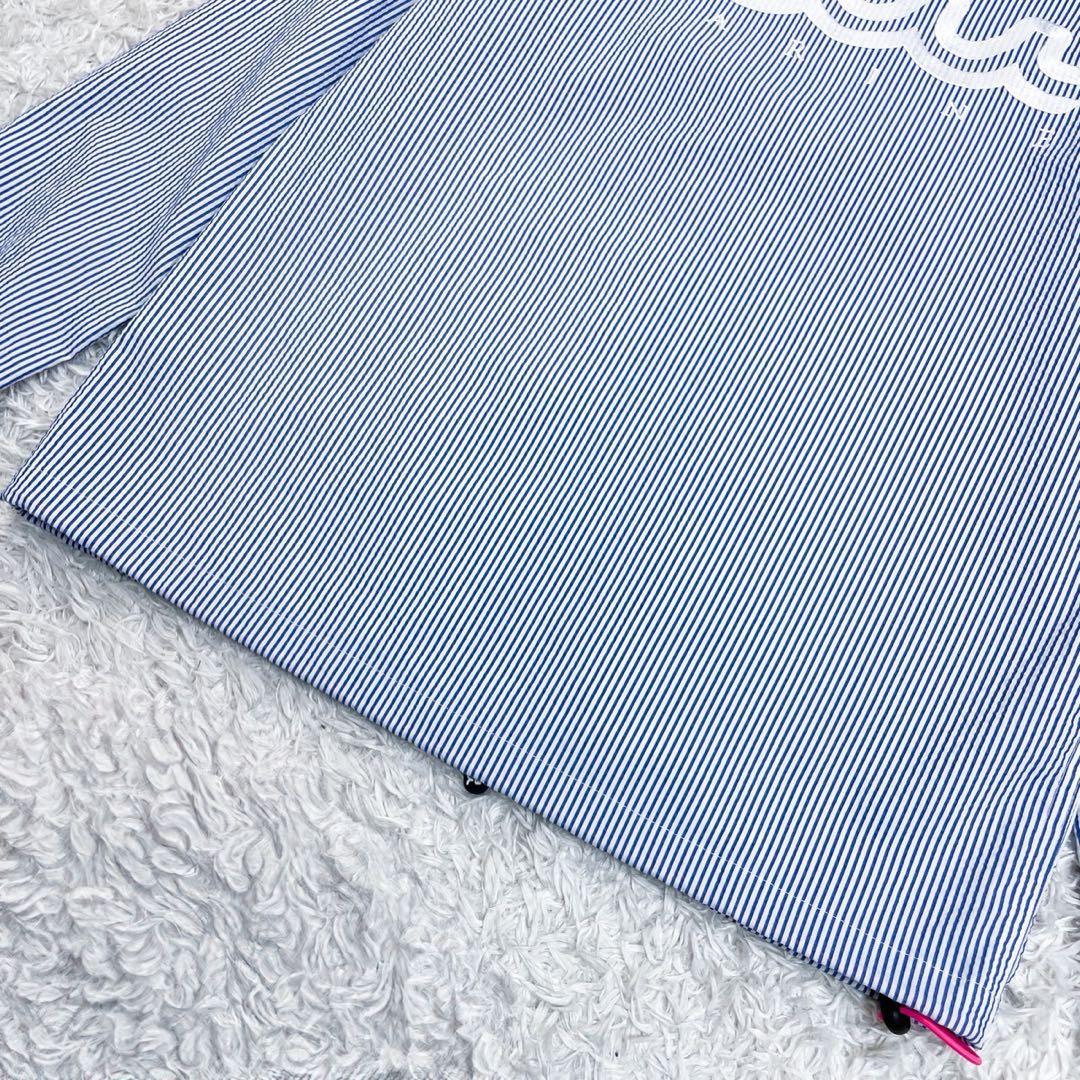 【極美品✨現行】ムータマリン シアサッカー パーカー ロゴプリント ゴルフウェア