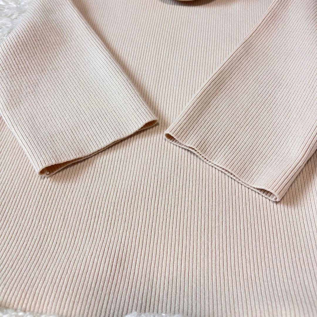 美品 Theory コンボドレス ニットドッキングワンピース ベージュ XS