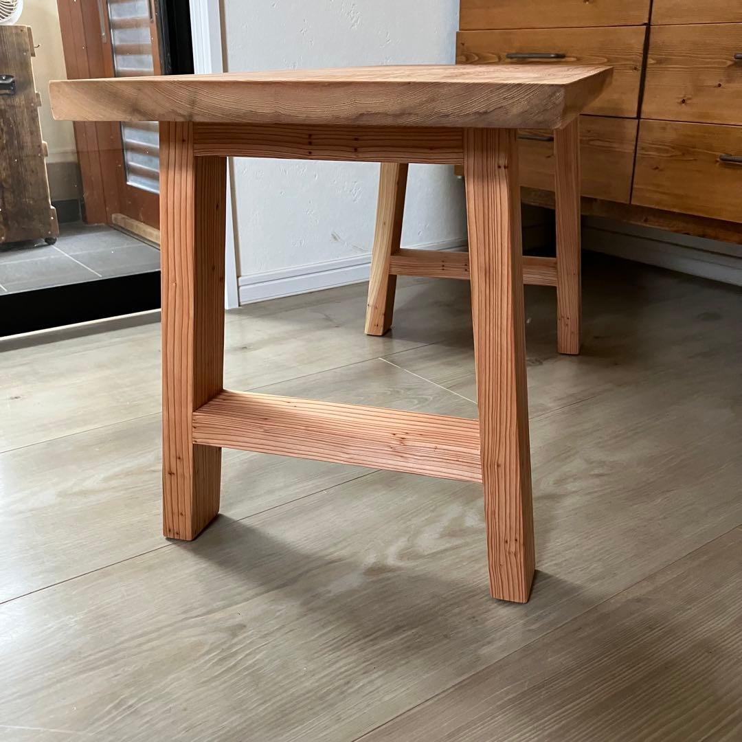 日光杉一枚板　ローテーブル　ソファテーブル　ハンドメイド