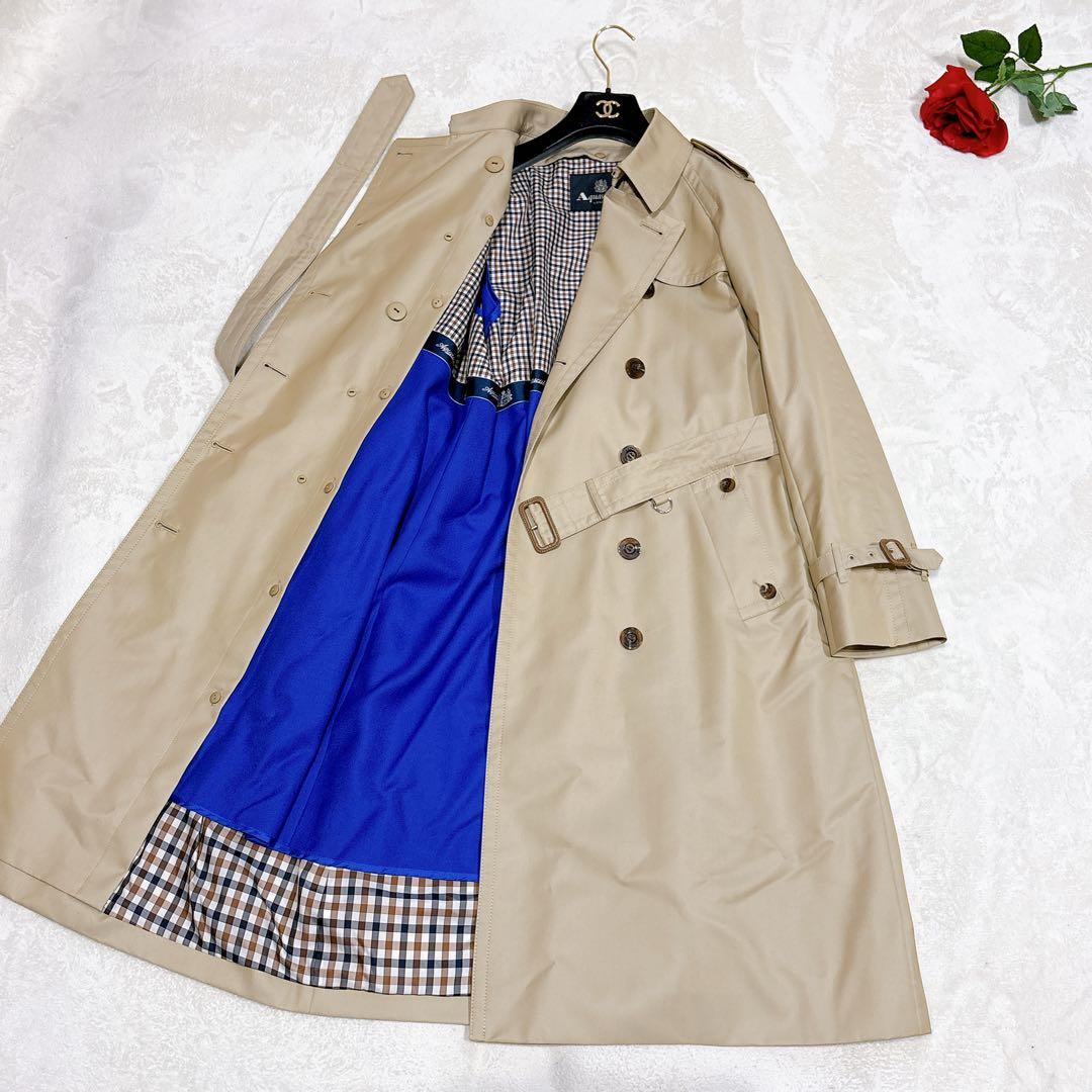 未使用✨　アクアスキュータム　トレンチコート　ライナー　XXL ロング　ベージュ