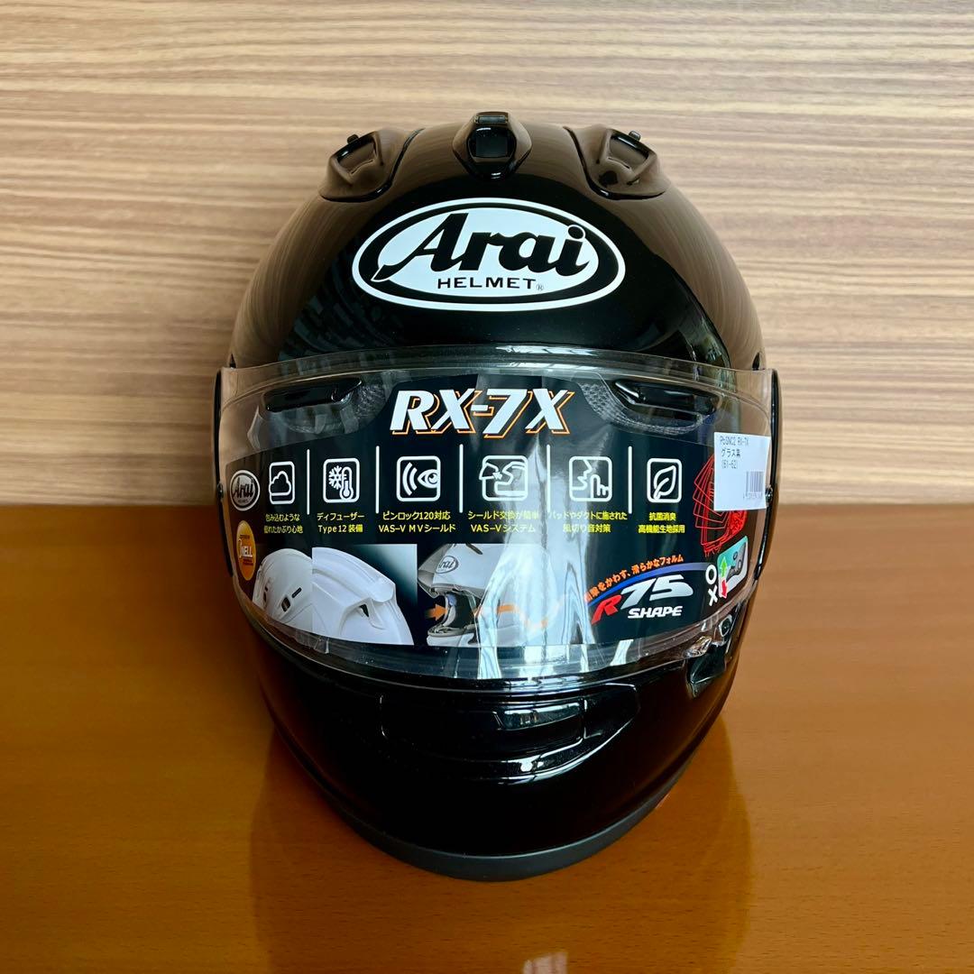 【新品未使用】 Arai RX-7X グラスブラック 61-62cm XL